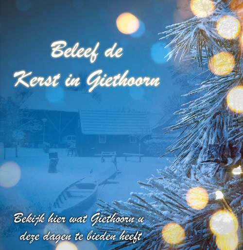 Winterse sferen in Giethoorn met kerst